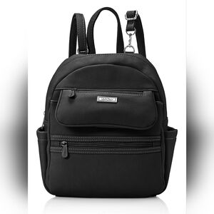 Black Leather Backpack